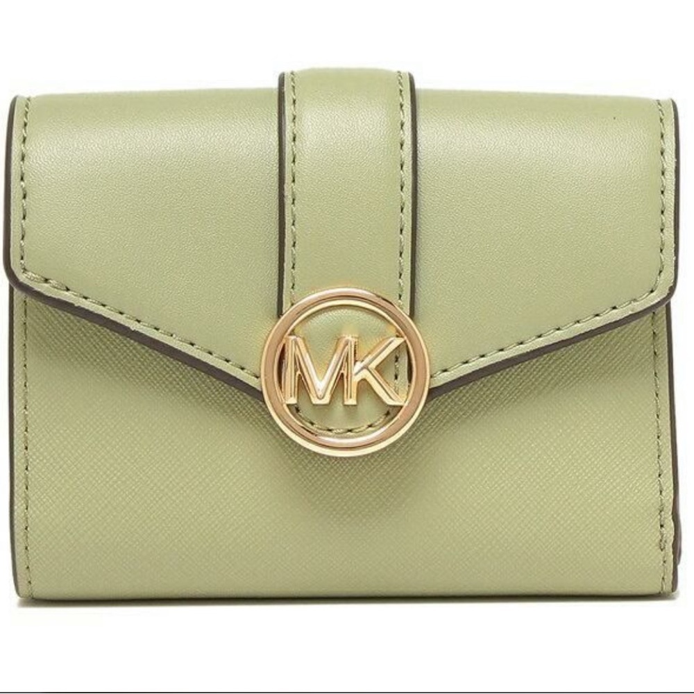 MICHAEL KORS Carmen Medium
Tri-Fold Envelope Wallet LIGHT SAGE COLOR - Picture 8 of 14